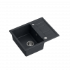 QUADRON MORGAN 116 GraniteQ zlew 1 komora black diamond/elementy stalowe 620x500x220  HB8210U8BSP2O
